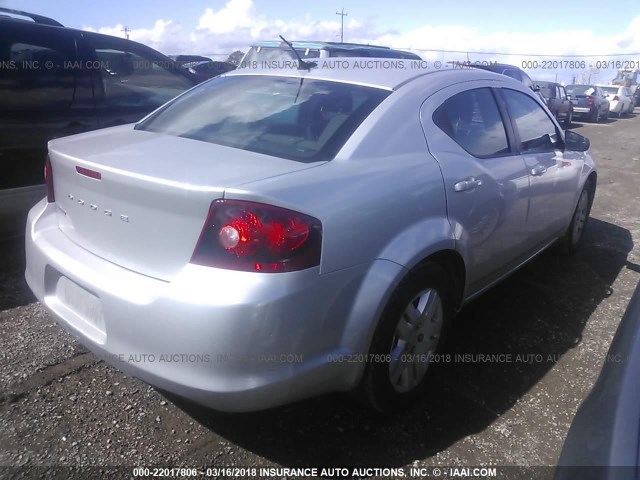 1B3BD4FBXBN626045 - 2011 DODGE AVENGER EXPRESS 银色 照片 4