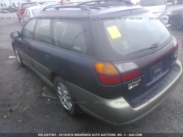 4S3BH675937656652 - 2003 SUBARU LEGACY OUTBACK AWP 蓝色 照片 3