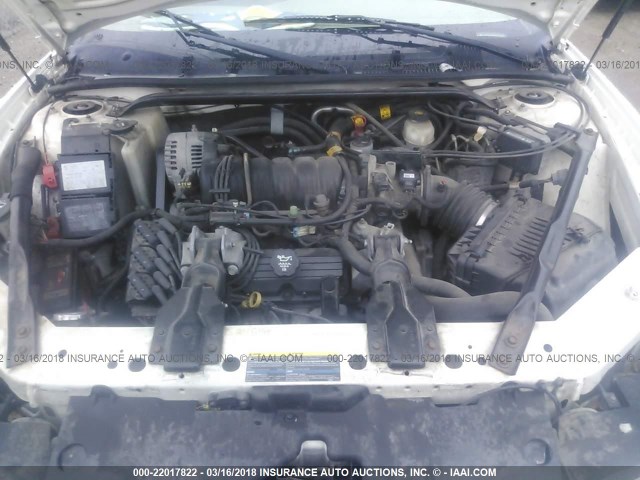 2G1WX15K539305387 - 2003 CHEVROLET MONTE CARLO SS თეთრი ფოტო 10