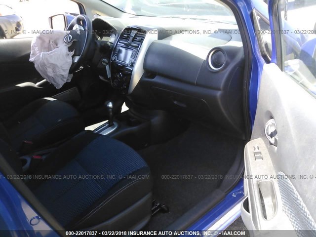 3N1CE2CP5GL355118 - 2016 NISSAN VERSA NOTE S/S PLUS/SV/SL/SR BLUE photo 5