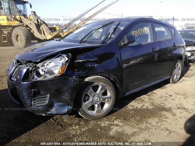 5Y2SM67059Z458390 - 2009 PONTIAC VIBE Dark Blue photo 2