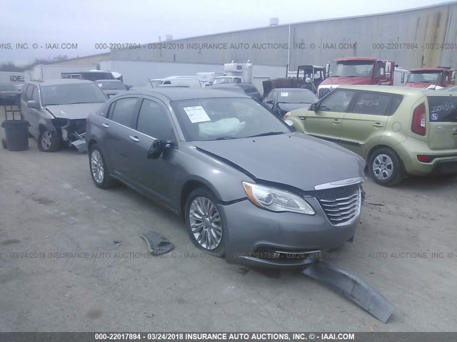 1C3CCBCG8DN745231 - 2013 CHRYSLER 200 LIMITED GRAY photo 1