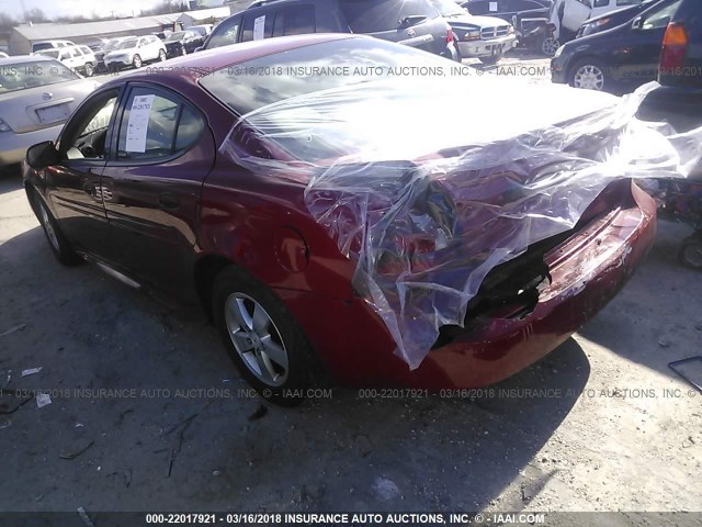 2G2WP552671160836 - 2007 PONTIAC GRAND PRIX RED photo 3