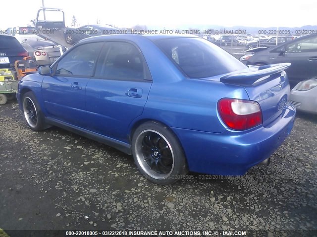 JF1GD29653G502932 - 2003 SUBARU IMPREZA WRX BLUE photo 3