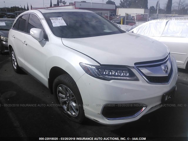 5J8TB3H55GL017931 - 2016 ACURA RDX TECHNOLOGY WHITE photo 1