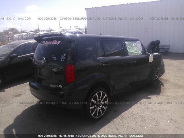 JTLKE50E791062431 - 2009 TOYOTA SCION XB შავი ფოტო 4