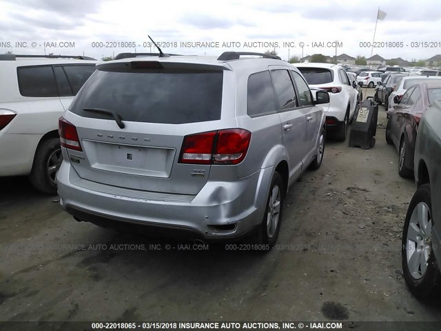 3C4PDCBG5DT506432 - 2013 DODGE JOURNEY SXT SILVER photo 4