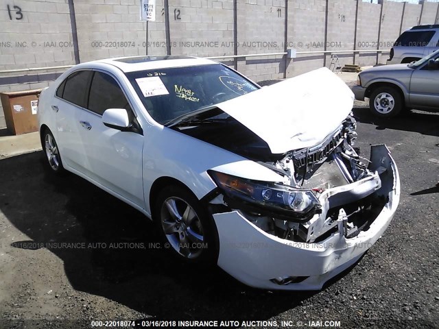 JH4CU2F69DC000171 - 2013 ACURA TSX TECH WHITE photo 1