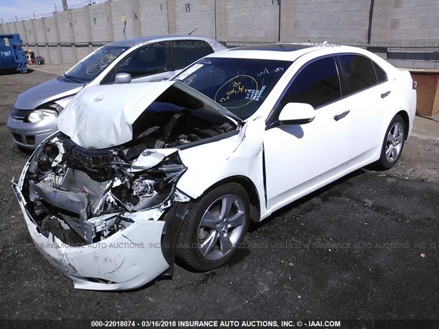 JH4CU2F69DC000171 - 2013 ACURA TSX TECH WHITE photo 2