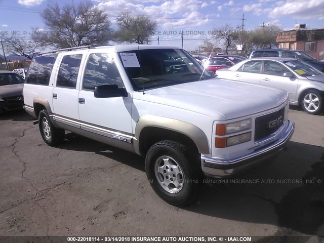 1GKFK16R1XJ705009 - 1999 GMC SUBURBAN K1500 WHITE photo 1