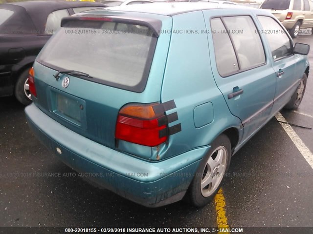 3VWFA81H9RM046850 - 1994 VOLKSWAGEN GOLF III GL TURQUOISE photo 6