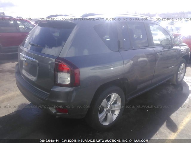 1C4NJCBAXHD130365 - 2017 JEEP COMPASS SPORT GRAY photo 4