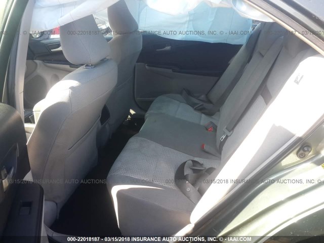 4T4BF1FK5CR202305 - 2012 TOYOTA CAMRY SE/LE/XLE 绿色 照片 8