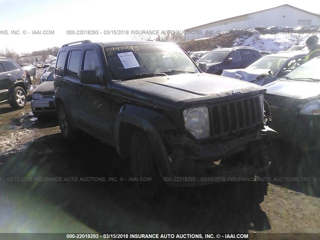 1J8GN28K48W132987 - 2008 JEEP LIBERTY SPORT 黑色 照片 1