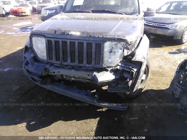 1J8GN28K48W132987 - 2008 JEEP LIBERTY SPORT 黑色 照片 6