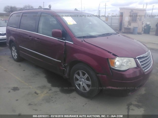 2A4RR5D17AR479113 - 2010 CHRYSLER TOWN & COUNTRY TOURING RED photo 1