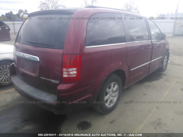 2A4RR5D17AR479113 - 2010 CHRYSLER TOWN & COUNTRY TOURING RED photo 4