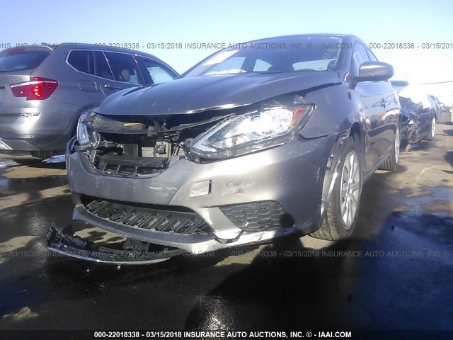 3N1AB7AP3GY320208 - 2016 NISSAN SENTRA S/SV/SR/SL GRAY photo 6