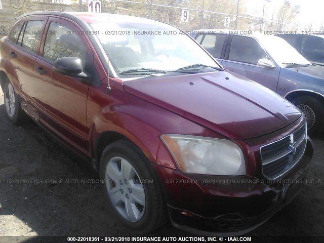 1B3HB48BX7D526408 - 2007 DODGE CALIBER SXT RED photo 1