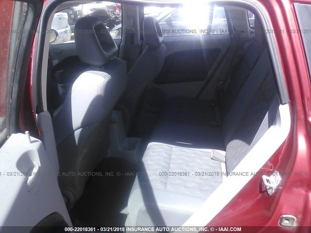 1B3HB48BX7D526408 - 2007 DODGE CALIBER SXT RED photo 8