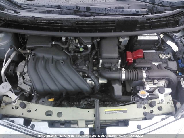 3N1CE2CP2EL401906 - 2014 NISSAN VERSA NOTE S/S PLUS/SV/SL GRAY photo 10