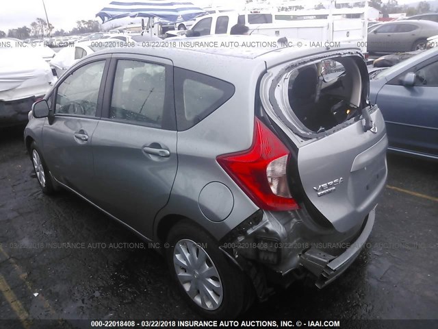 3N1CE2CP2EL401906 - 2014 NISSAN VERSA NOTE S/S PLUS/SV/SL GRAY photo 3