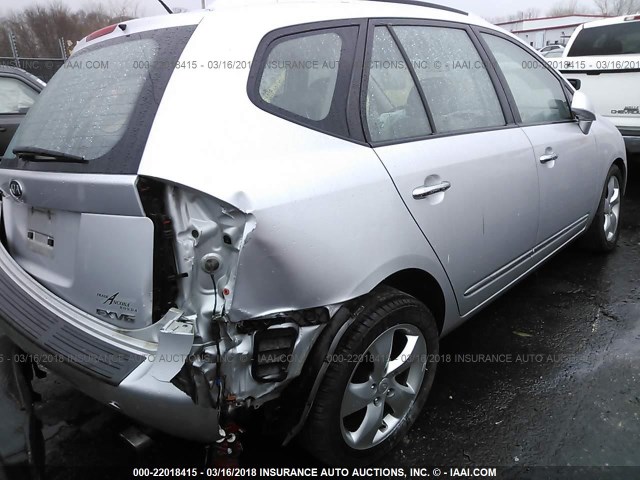 KNAFG526077106080 - 2007 KIA RONDO LX/EX SILVER photo 4