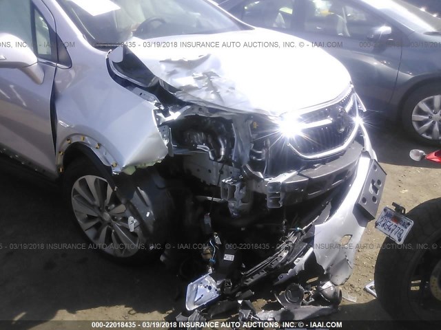 KL4CJASB2HB228588 - 2017 BUICK ENCORE PREFERRED SILVER photo 6