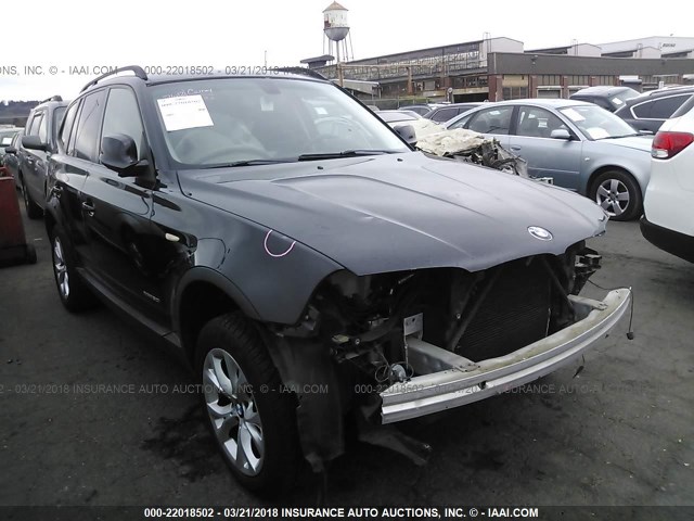 WBXPC9C4XAWJ34072 - 2010 BMW X3 XDRIVE30I BLACK photo 1