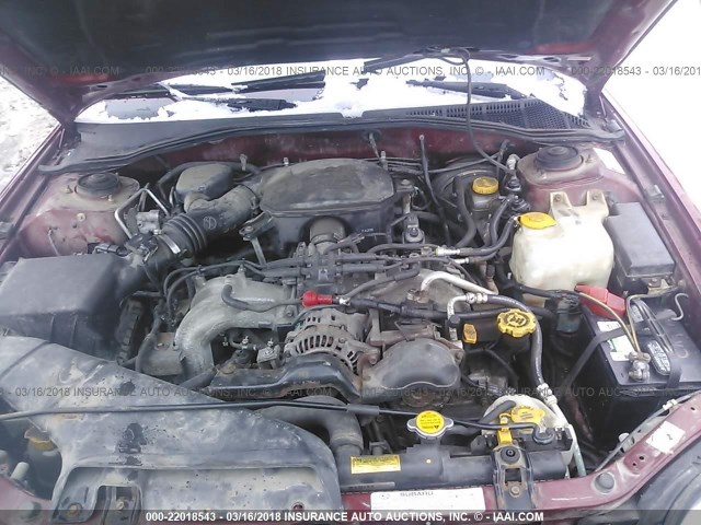 4S3BH675647644072 - 2004 SUBARU LEGACY OUTBACK AWP 栗色 照片 10