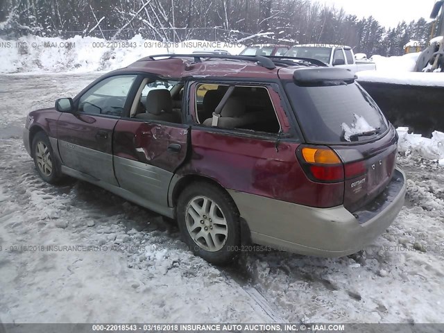 4S3BH675647644072 - 2004 SUBARU LEGACY OUTBACK AWP 栗色 照片 3