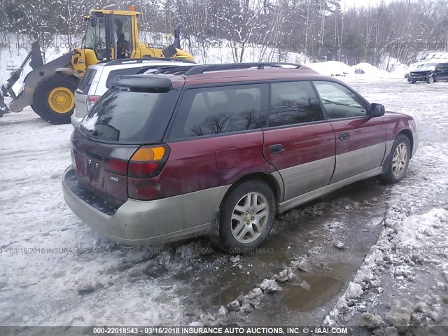 4S3BH675647644072 - 2004 SUBARU LEGACY OUTBACK AWP 栗色 照片 4