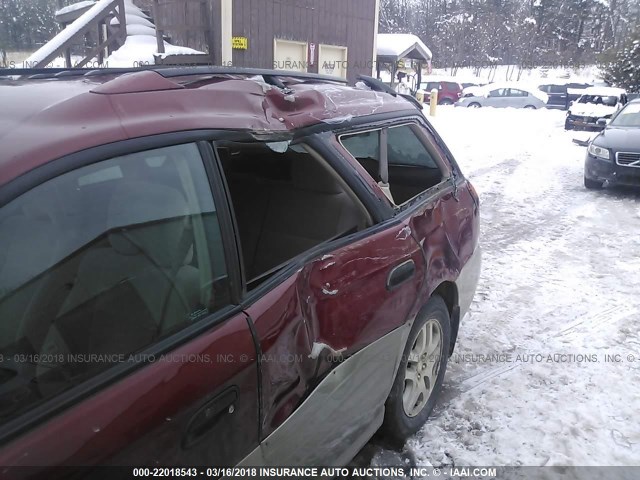 4S3BH675647644072 - 2004 SUBARU LEGACY OUTBACK AWP 栗色 照片 6