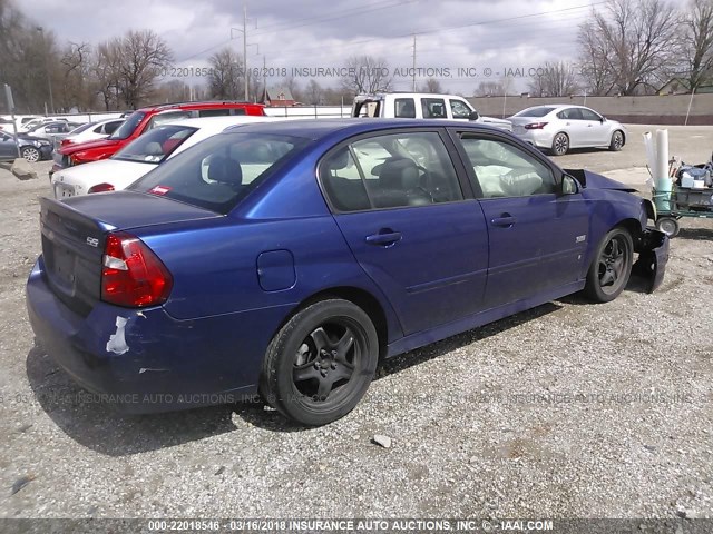 1G1ZW53146F179701 - 2006 CHEVROLET MALIBU SS BLUE photo 4