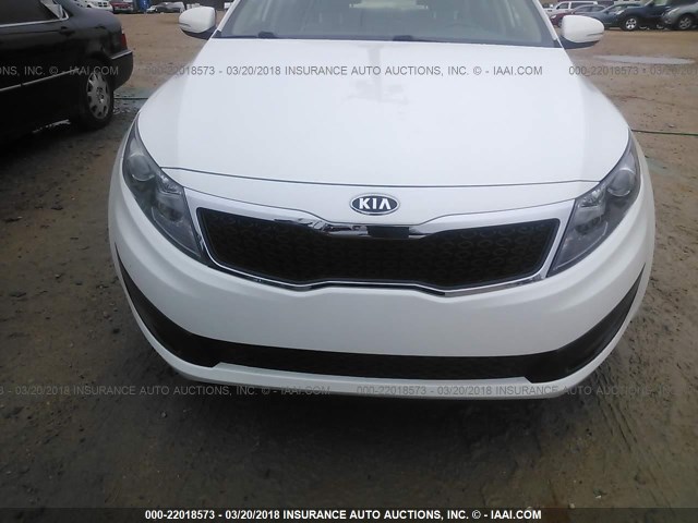 5XXGN4A78CG034337 - 2012 KIA OPTIMA EX WHITE photo 6