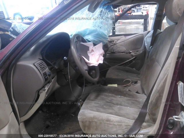 1NXBR18E1WZ001188 - 1998 TOYOTA COROLLA VE/CE/LE 勃艮第红 照片 5