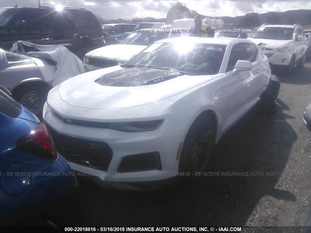 1G1FK1R63J0145240 - 2018 CHEVROLET CAMARO ZL1 白色 照片 2