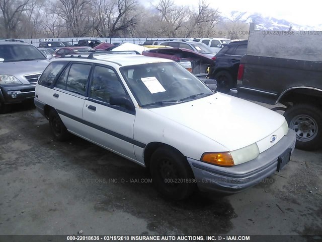 1FAPP15J7MW204675 - 1991 FORD ESCORT LX WHITE photo 1