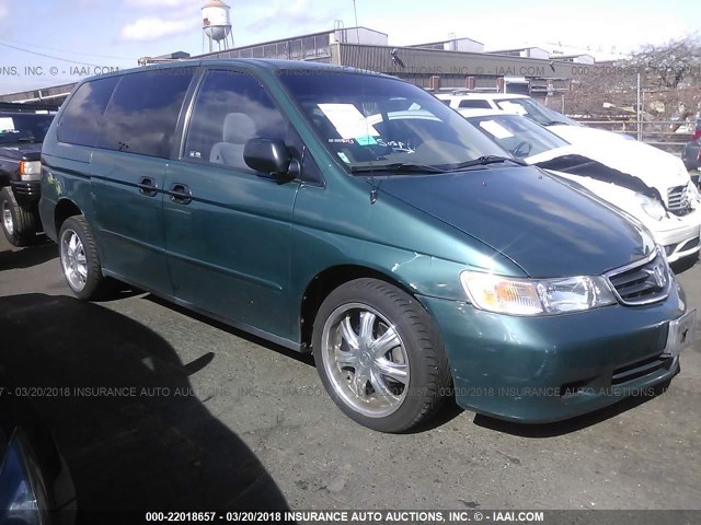 2HKRL18512H555808 - 2002 HONDA ODYSSEY LX GREEN photo 1