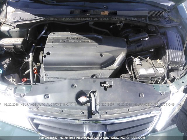 2HKRL18512H555808 - 2002 HONDA ODYSSEY LX GREEN photo 10