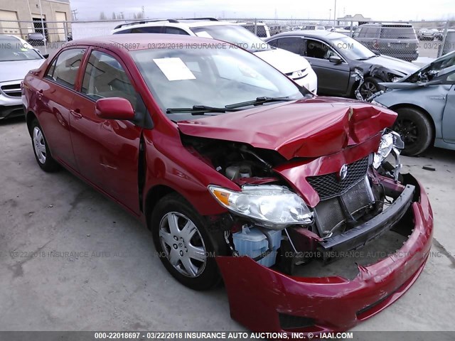 2T1BU4EE0AC415464 - 2010 TOYOTA COROLLA S/LE/XLE RED photo 1