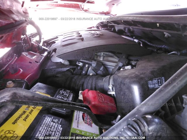2T1BU4EE0AC415464 - 2010 TOYOTA COROLLA S/LE/XLE RED photo 10
