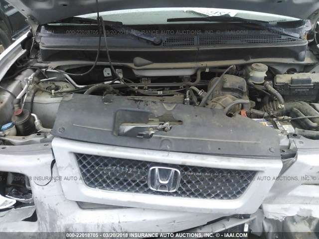 5J6YH28324L027754 - 2004 HONDA ELEMENT LX SILVER photo 10