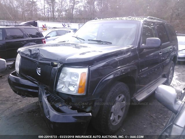 1GYEK63N84R140321 - 2004 CADILLAC ESCALADE LUXURY შავი ფოტო 2