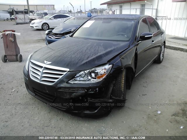 KMHGC4DFXBU141788 - 2011 HYUNDAI GENESIS 4.6L BLACK photo 6