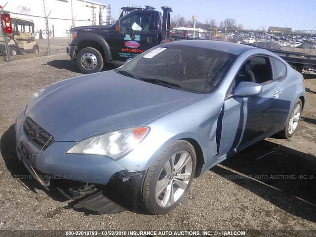 KMHHT6KD4BU045155 - 2011 HYUNDAI GENESIS COUPE 2.0T SILVER photo 2