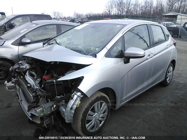 3HGGK5G54FM740844 - 2015 HONDA FIT LX SILVER photo 2