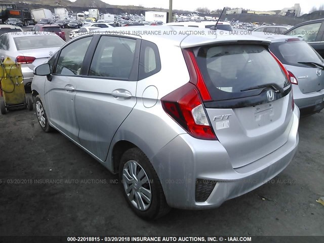 3HGGK5G54FM740844 - 2015 HONDA FIT LX SILVER photo 3