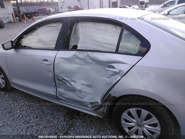 3VW2K7AJ8CM307515 - 2012 VOLKSWAGEN JETTA S 银色 照片 6