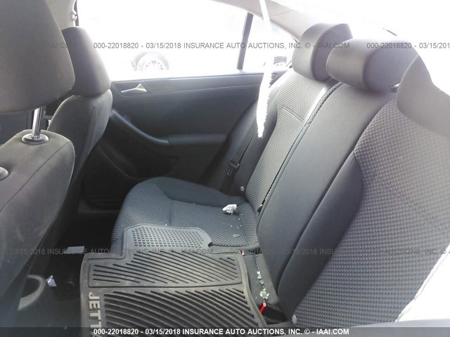 3VW2K7AJ8CM307515 - 2012 VOLKSWAGEN JETTA S 银色 照片 8